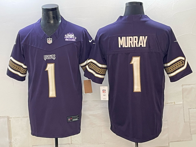 Men 2026 Minnesota Vikings #1 Murray purple Nike Limited NFL Jersey 10060->minnesota vikings->NFL Jersey